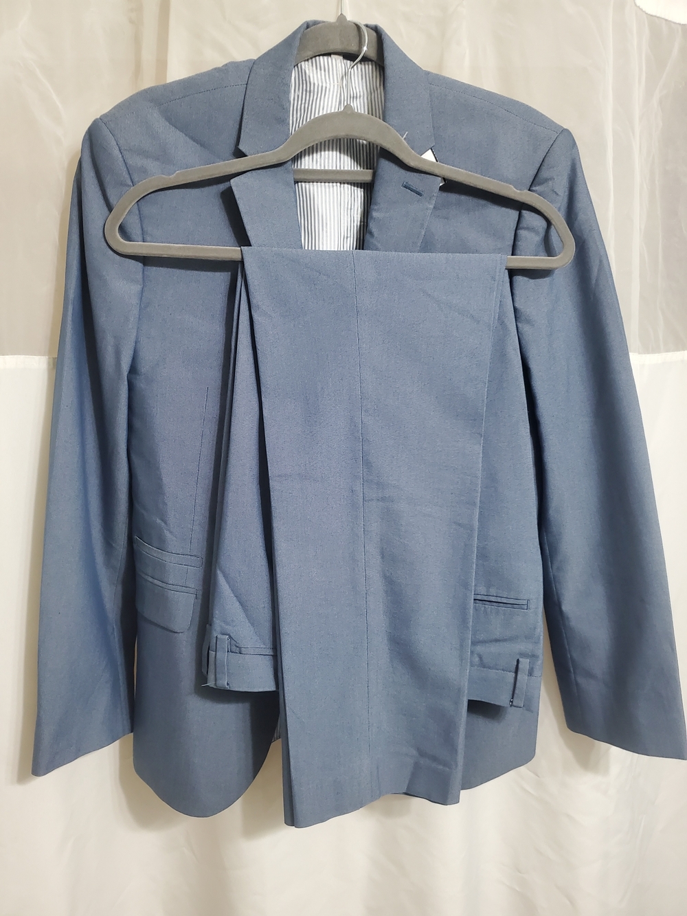 Express Light Blue Men's Suit Blazer and Pants